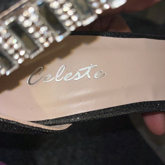 Celeste High heel Glitter Stones Embroidered Size 9 - Picture 10 of 10